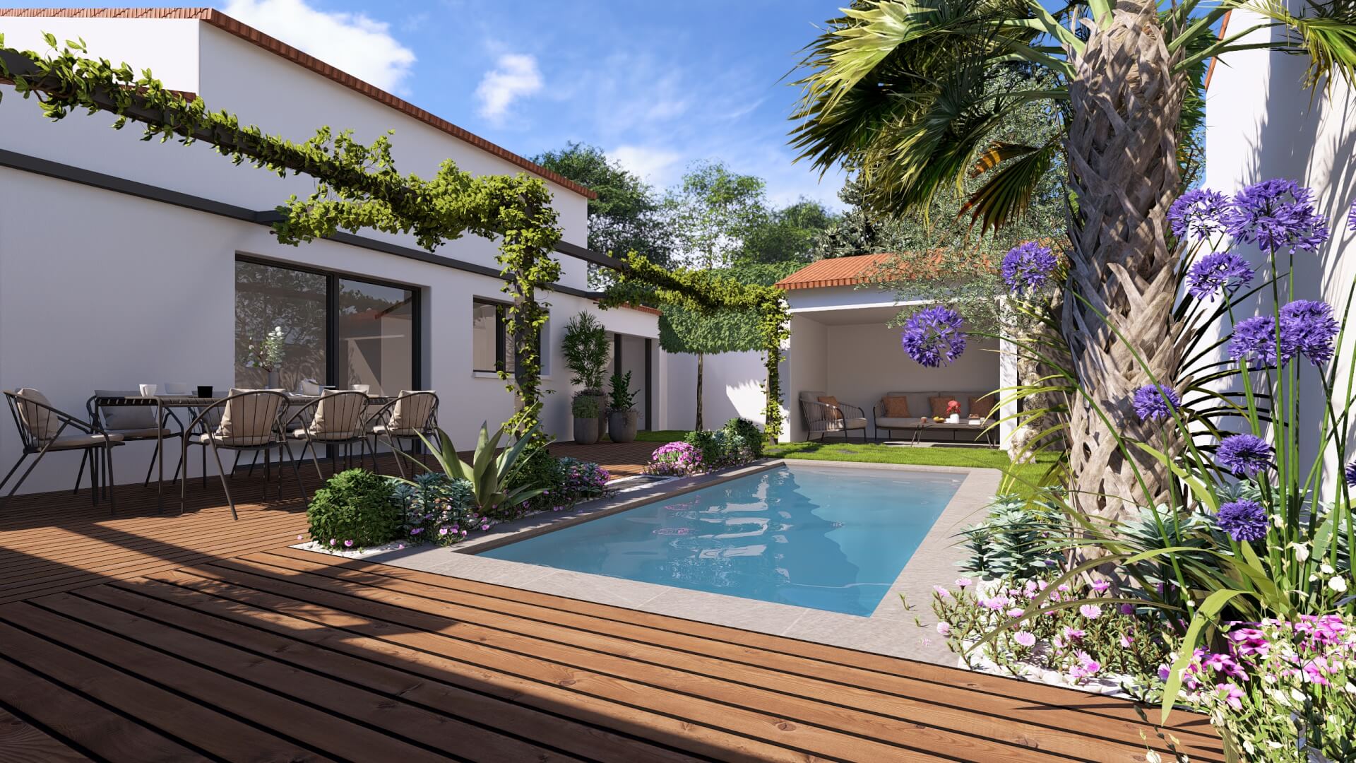 Pool House & Mini Piscine : L’Élégance en Petit Format